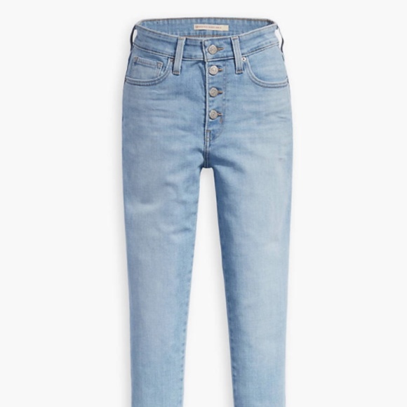 Button Front 721 High Rise Skinny Ankle Jeans - Picture 5 of 6